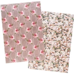Reispapiere, Blüten 17, DIN A4, 30g/m², 2 verschiedene Designs
