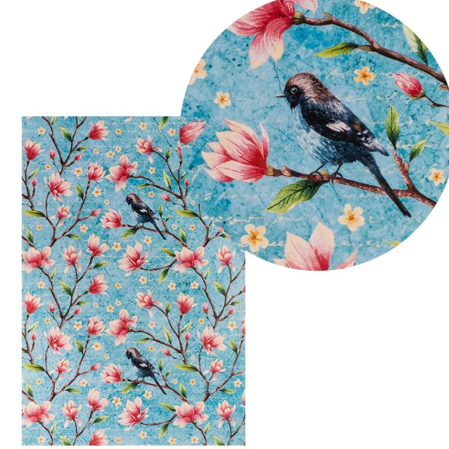 Reispapiere, Blüten 22, DIN A4, 30g/m², 2 verschiedene Designs