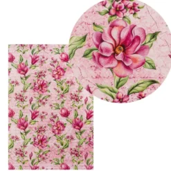 Reispapiere, Blüten 22, DIN A4, 30g/m², 2 verschiedene Designs