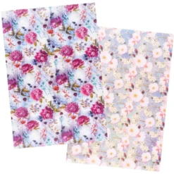 Reispapiere, Blüten 18, DIN A4, 30g/m², 2 verschiedene Designs