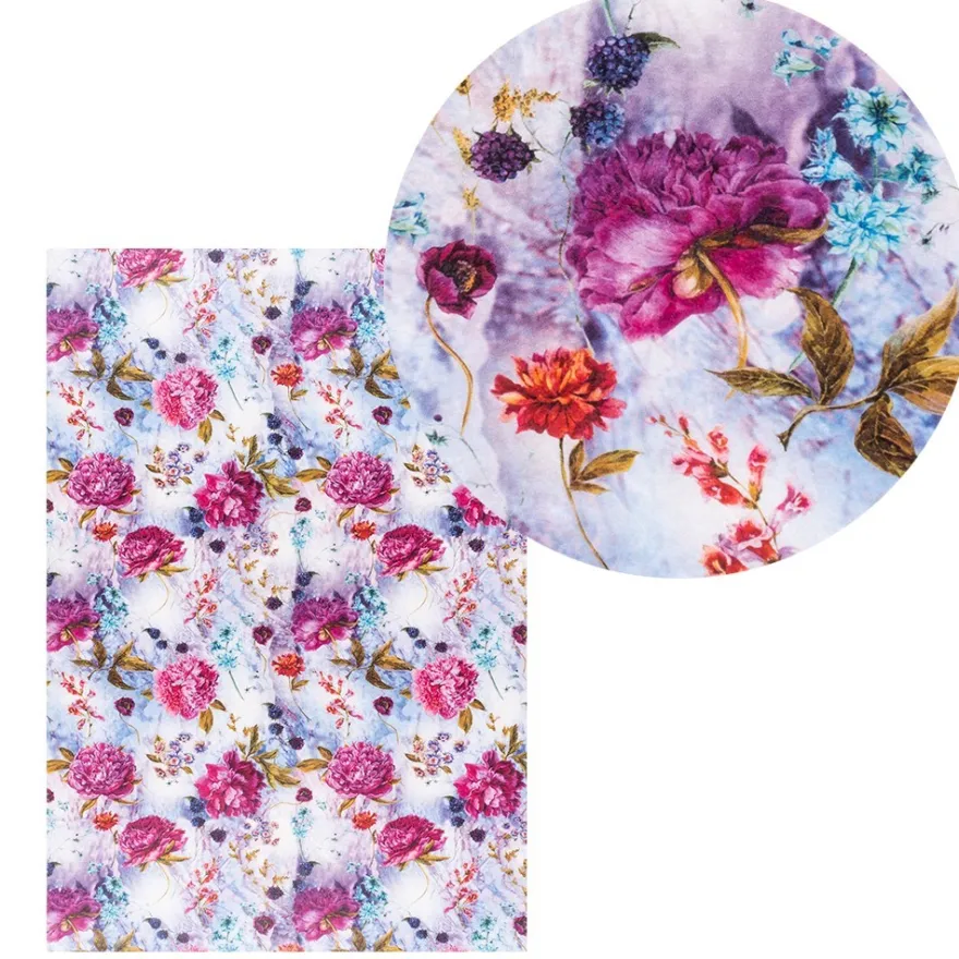 Reispapiere, Blüten 18, DIN A4, 30g/m², 2 verschiedene Designs