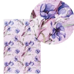 Reispapiere, Blüten 12, DIN A4, 30g/m², 2 verschiedene Designs