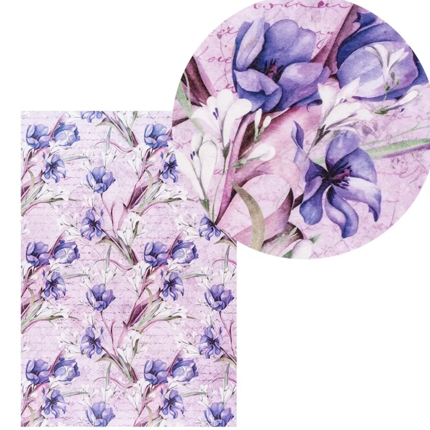 Reispapiere, Blüten 12, DIN A4, 30g/m², 2 verschiedene Designs