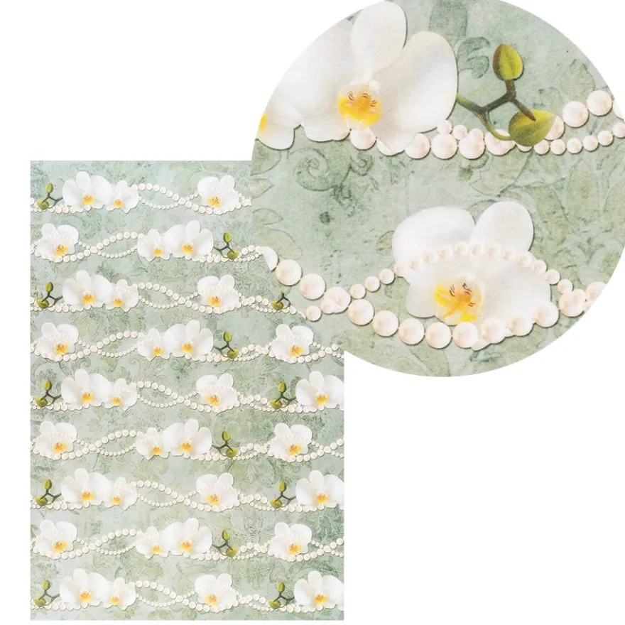 Reispapiere, Blüten 16, DIN A4, 30g/m², 2 verschiedene Designs