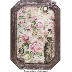 Reispapiere, Nostalgie "Blüten 6", DIN A4, 2 Designs