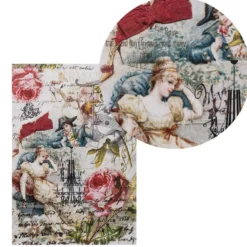 Reispapiere, Nostalgie 14, DIN A4, 2 Designs
