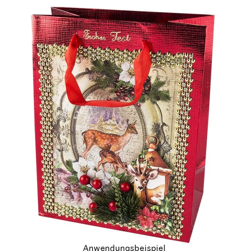 Reispapiere, Weihnachten Hirsche, DIN A4, 2 Designs