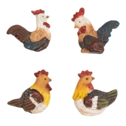 Relief Deko-Hühner & Enten,12er Set