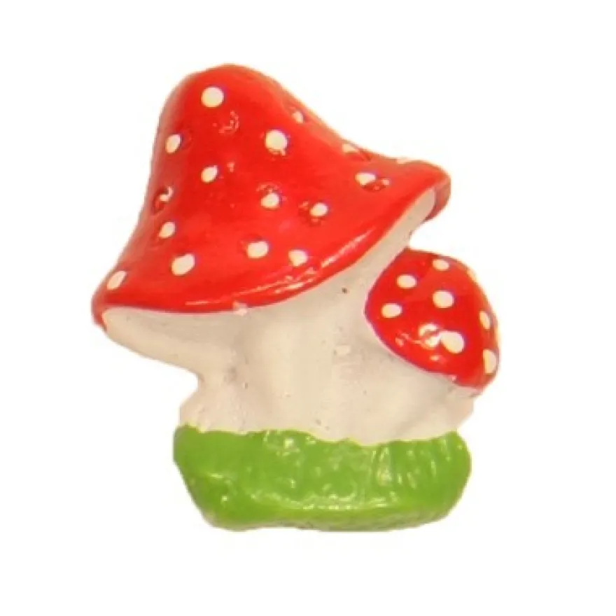 Relief-Fliegenpilze, 2,5 x 2 cm, 10er Set