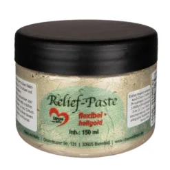 Relief-Paste, flexibel, hellgold, 150ml