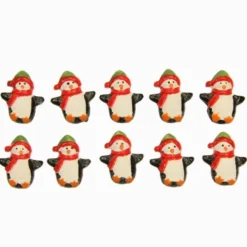 Relief-Pinguine, 2,5 x 2 cm, 10er Set