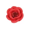 Relief-Rosen-Blüten mit Glimmer, 1,9 x 1,9 cm, 10er Set