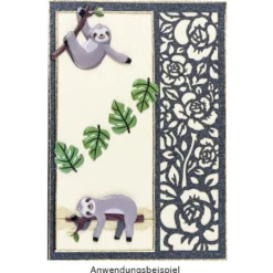 Relief-Sticker, Faultiere & Freunde, 14cm x 21cm, 30 Sticker