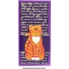 Relief-Sticker in Holz-Optik, Katzen, 18x17,5cm