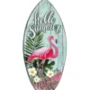 Relief-Sticker in Holz-Optik, Surfboard, 32x17cm