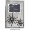 Relief-Sticker in Metallic-Optik, Spinnen, 18x17,5cm