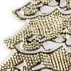 Relief-Sticker in Metallic-Optik, Weihnachtsbaum 1, 18cm x 17,5cm, gold