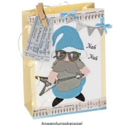 Relief-Sticker, Nostalgie 4, 15,5cm x 10,5cm