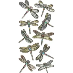 Relief-Sticker Nostalgie, Libellen, 17,5cm x 9cm