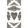 Relief-Sticker Nostalgie, Ornamente & Ecken 2, 17,5cm x 9cm