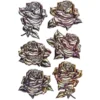 Relief-Sticker Nostalgie, Rosen, 15,5cm x 10,5cm