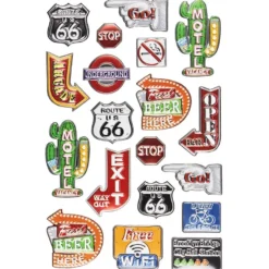 Relief-Sticker, Retro 2, 14cm x 21cm, 19 Sticker
