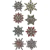 Relief-Sticker Weihnachten, Eiskristalle 2, 17,5cm x 9cm
