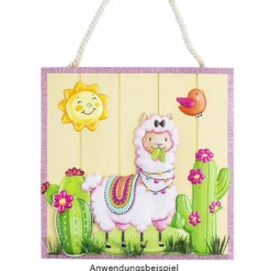 Relief-Sticker XL, Lama, 27,5cm x 35cm