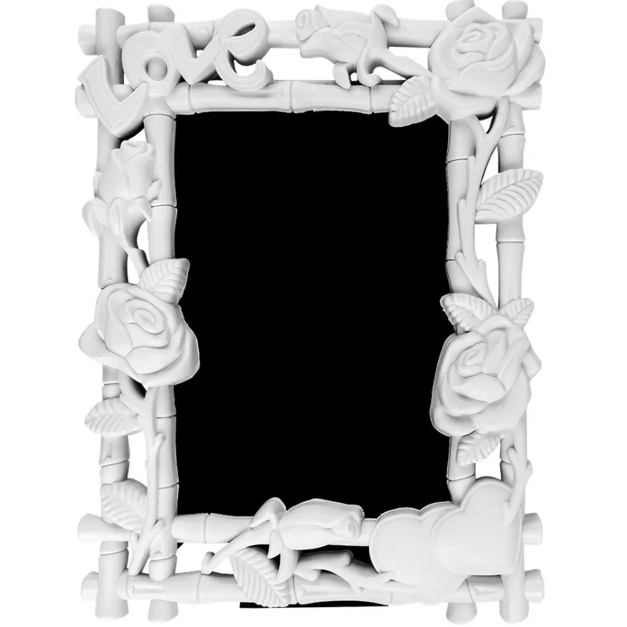 Relief-Wechselrahmen, Design 10, weiß, 18,4cm x 23,8cm, für Fotos 13cm x 18cm