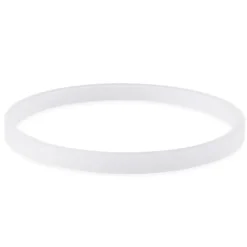 Ringe, Rohlinge, außen: Ø8,2cm, innen: Ø7,7cm, 6mm stark, weiß, 10 Stück