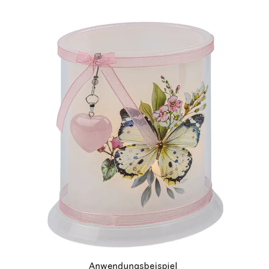 Rosenquarz-Herzanhänger, 2,5cm x 1cm x 2,4cm, mit silberfarbener Öse, 3 Stück