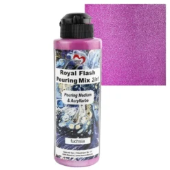Royal Flash Pouring Mix, 2 in 1, Pouring Medium & Acrylfarbe, fuchsia, 180ml