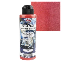 Royal Flash Pouring Mix, 2 in 1, Pouring Medium & Acrylfarbe, rot, 180ml