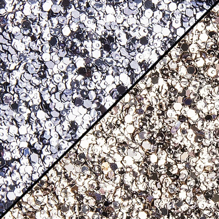 Royal-Glitzer, Streu-Deko, geprägt, 15g, champagner & silbergrau, 2 Dosen