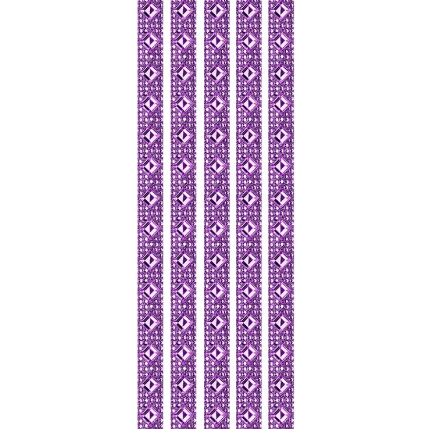 Royal-Schmuck, 5 selbstklebende Bordüren, 29 cm, violett