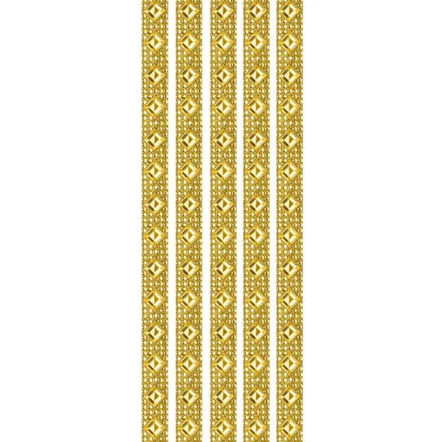 Royal-Schmuck, 5 selbstklebende Bordüren, 29 cm, bernstein