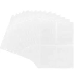 Sammelhüllen, 4-geteilt, glasklar, 50 Stück