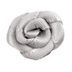 Satinrosen, Ø 1,5cm, seidenglänzend, silbergrau, 50 Stück