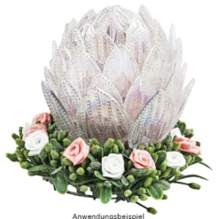 Satinrosen, Ø 1,5cm, seidenglänzend, rosé, 50 Stück
