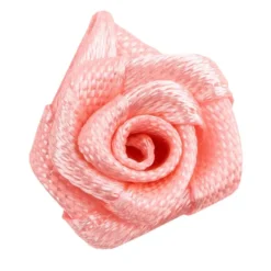 Satinrosen, Ø 1,5cm, seidenglänzend, rosé, 50 Stück