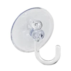 Saugnäpfe mit Haken, Saugnapf: Ø 2,5cm, transparent, 20 Stück