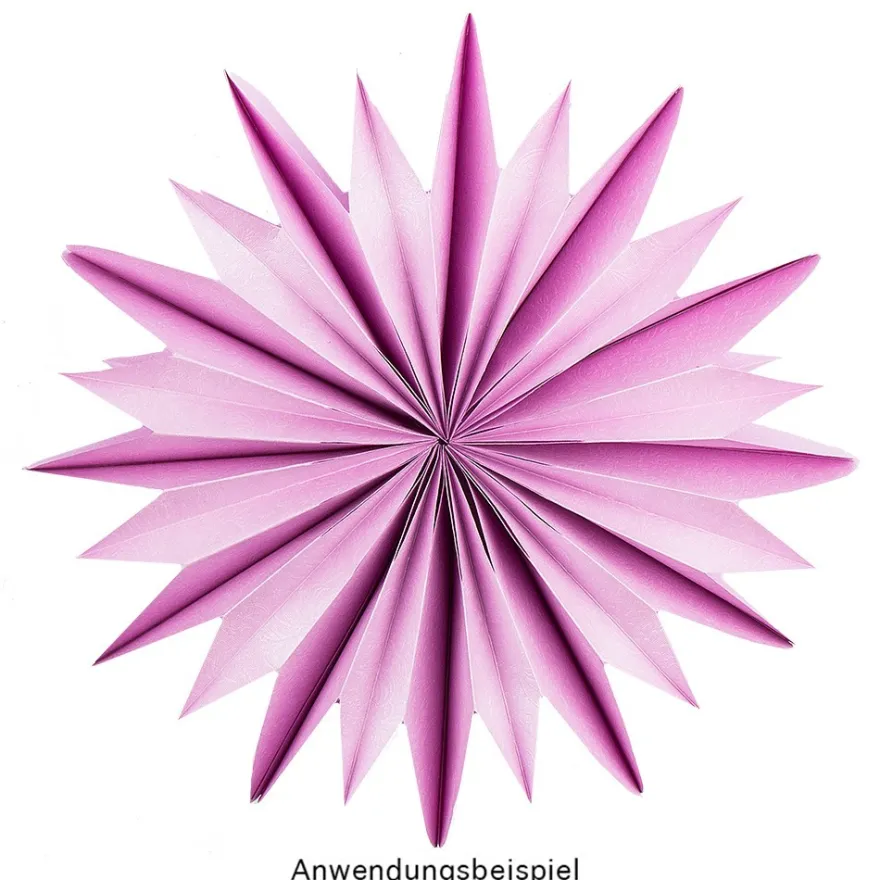Schablone Falt-Blume "Flora 1", 8 verschiedene Blütenspitzen, inkl. Anleitung