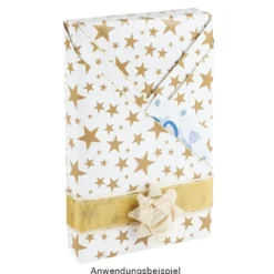 Schleifen Jute, Ø 5 cm, naturweiß, selbstklebend, 6 Stück