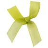 Schleifen, Organza, Bandbreite 7mm, 50 Stück, hellgrün