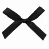 Schleifen, Satin, Bandbreite 7mm, 50 Stück, schwarz