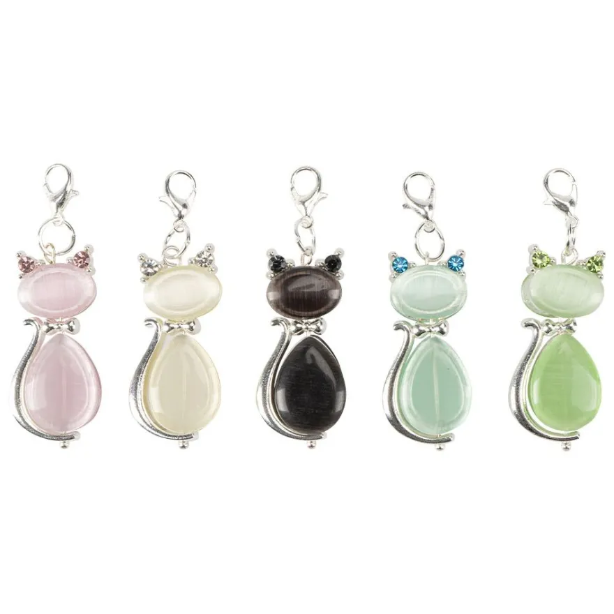 Schmuck-Anhänger Katzen 2, 3,8cm, 5 verschiedene Designs