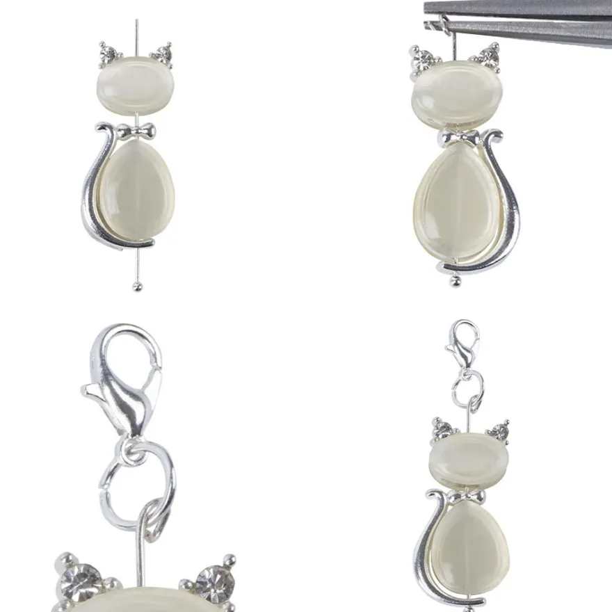 Schmuck-Anhänger Katzen 2, 3,8cm, 5 verschiedene Designs