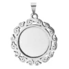 Schmuckanhänger, Rohling, Ø 3,7cm, silber