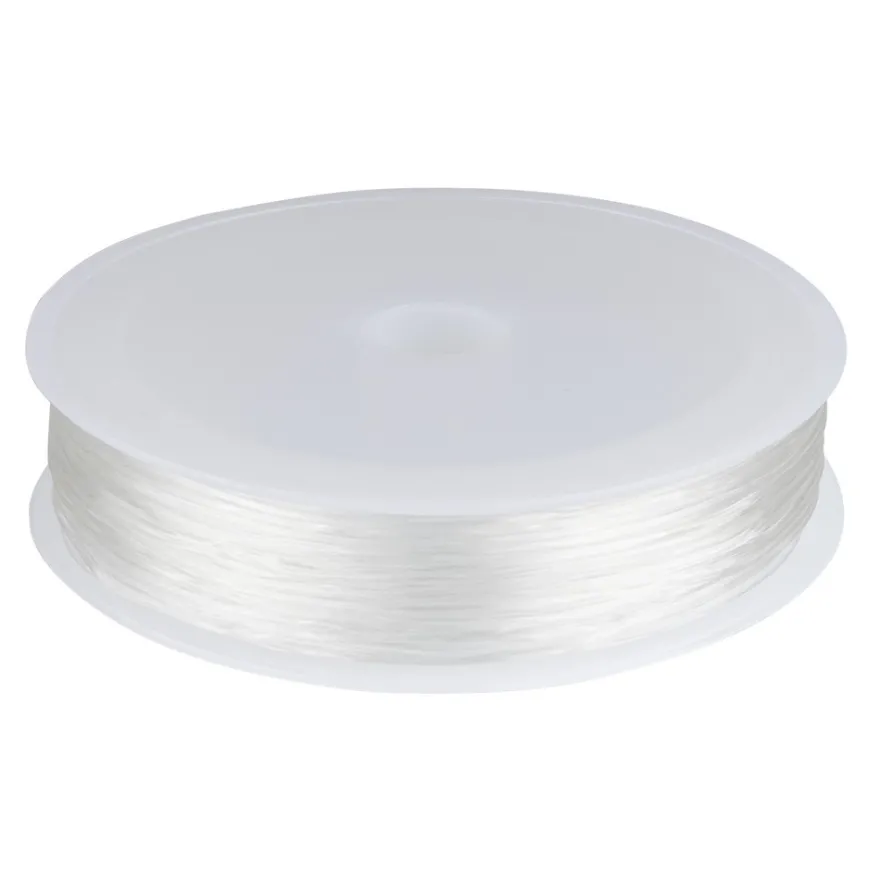 Schmuckband, elastisch, Ø 0,8mm, 20m, transparent