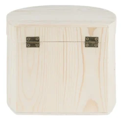 Schmuckkästchen, Holz, 16,5cm x 13,5cm x 12,5cm, mit Schublade und verschließbarem Deckel
